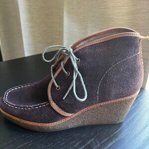 Women's Suede Olukai Wali Wedge Bootie - Size 7.5